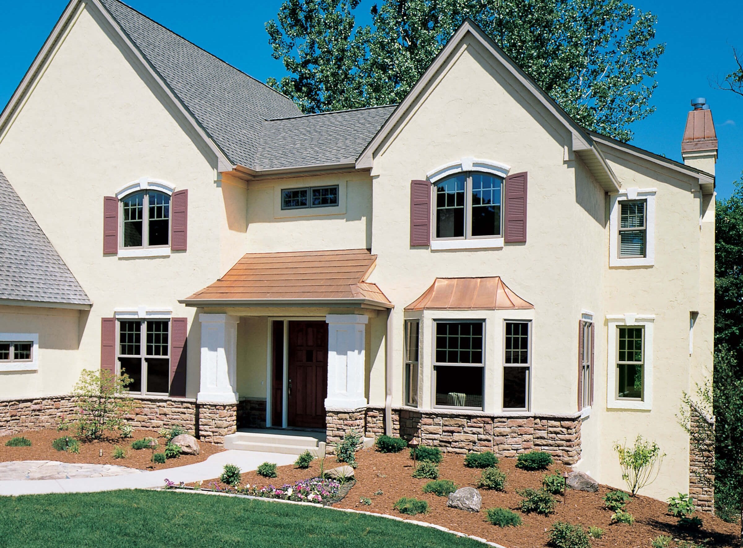 A contemporary home with all new Marvin Windows installed