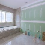 A bathroom remodeling project